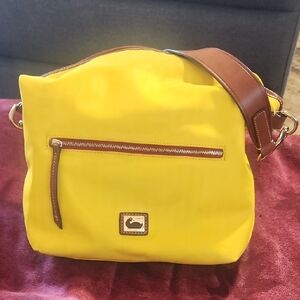Dooney & Bourke Yellow and Brown Shoulder Bag Spring Is In The Air!